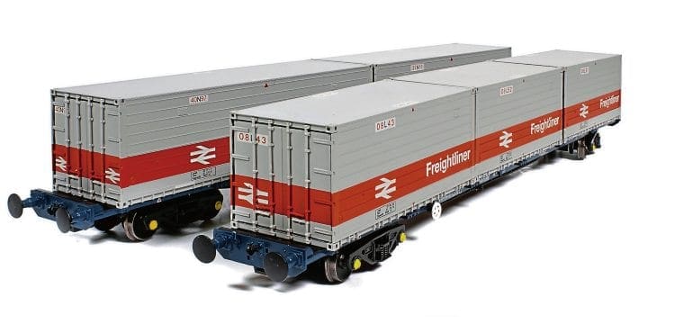 Bachmann 38-625 FGA BR Freightliner Outer Container Flat x2 Classic Containers 
