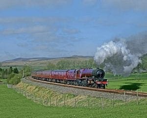 ‘Lizzie’ returns to main line following Carnforth boiler repairs