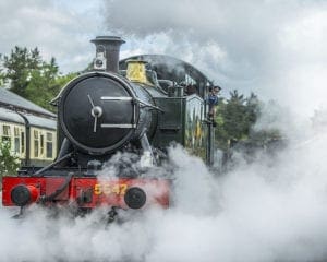 South Devon Railway GWR 2-6-2T No. 5542.