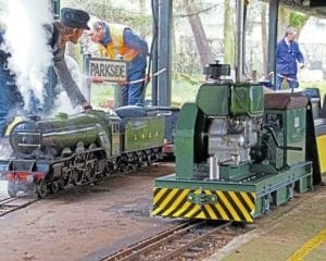 Contrasting locos debut at Norwich club track