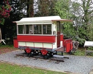 Pwllheli horse tram surviving the elements