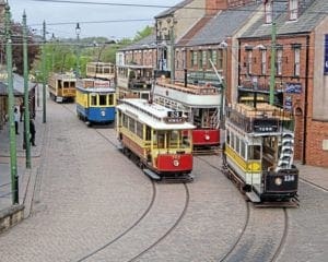 Beamish Museum tram fleet line-up in unusual photo shoot