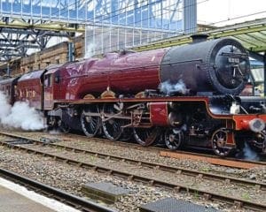 ‘Lizzie’ back on main line after repairs at Carnforth