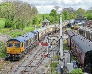 UK Railtours ventures through Butterley