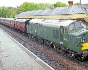 Spa Valley ‘Crompton’ replaces ‘Deltic’ at North Norfolk gala