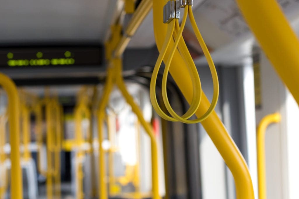 Manchester Metrolink tram interior seats subway train