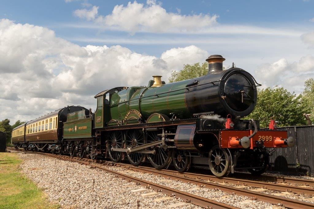 GWR Saint class No. 2999 Lady of Legend will look the part at the head of the Severn Valley Railway's GWR carriages. The 4-6-0 is seen here in action at the Didcot Railway Centre. CHARLIE JACKSON