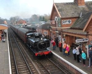 The Seven Valley Railway is among the heritage railways which have ceased operations until further notice. GWR 0-6-0PT No. 7714 is seen arriving at Bewdley station. GARETH EVANS