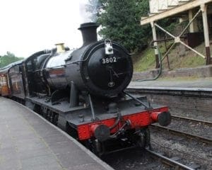 Llangollen Railway - GWR 2-8-0 No. 3802 is seen at Llangollen station. GARETH EVANS