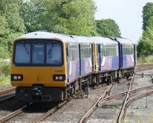 Class 144 Pacers Nos. 144006/7 were driven from Keighley, West Yorkshire to Gobowen, Shropshire on May 22. They are seen at Gobowen – the second track from the right in the distance heads off to Oswestry. PHIL BRADLEY/CHR