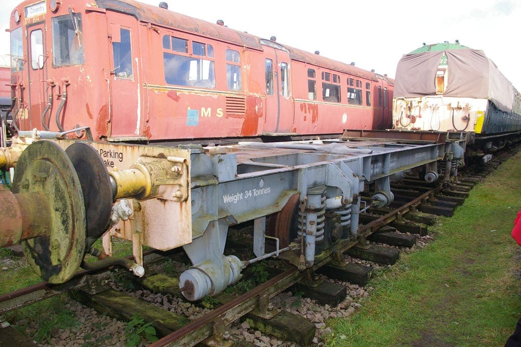 HSFV1 2012 2 HSFV1 stationary on the rails outside.