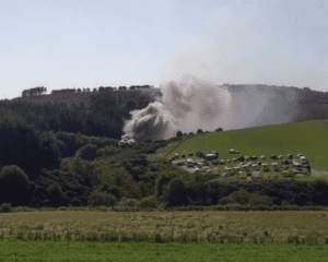 The scene near Stonehaven. Photo: STV News