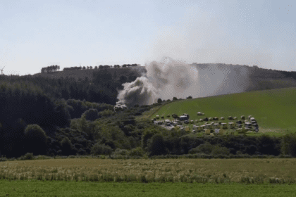 The scene near Stonehaven. Photo: STV News