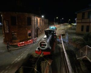 uring the Night a Steam Loco is moved to the NRM “The Glasgow-built Cape Government locomotive arrives at the National Railway Museum in York where it will go on public display for the first time as part of the museum’s regeneration plans.” It’s also wood burning and worked in South Africa for much of its life.