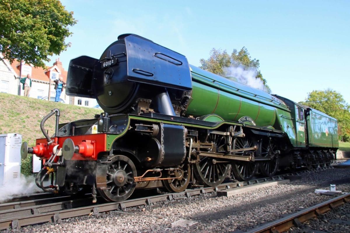 The 'Flying Scotsman' arrives on the Swanage Railway for a threeweek visit The Railway Hub